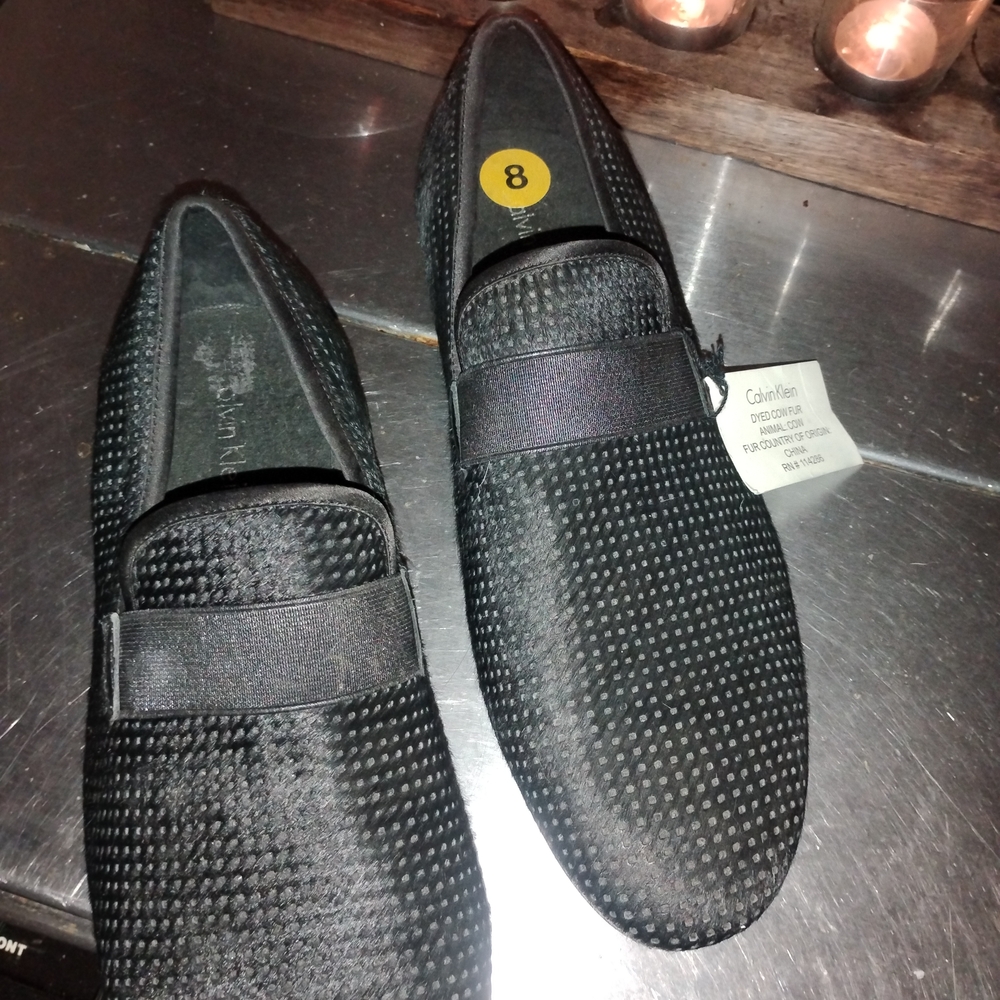 Calvin Klein Men's Black Slip-On Dress Loafers
